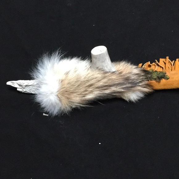 VintagePawn AmIndian PeacPipe BuffaloBone Eagle - Picture 2 of 16